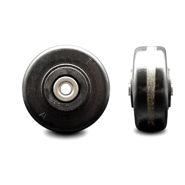 Service Caster SCC - 3.25" Phenolic Wheel Only w/Roller Bearing - 3/8" Bore - 600 lbs Capacity SCC-PHR3415-38 - main